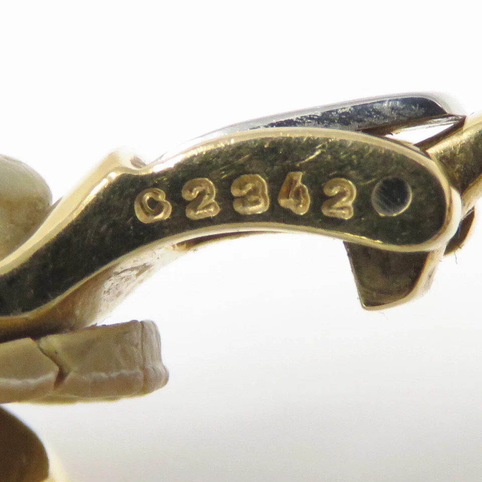 NYJEWEL Marina B 18k Two Tone Gold Clip On Earrings - Image 4 of 4