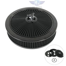 14x3 Round Air Cleaner Assembly Recessed Base Paper Filter For Chevy For G2u 14x3 Round Air Cleaner Assembly Recessed Base Paper Filter For Chevy For G2u