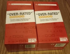 Over-Rated A Party Card Game Lot of 2 From The Creators Of What Do You Meme