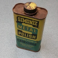 Vintage Simoniz Metal Polish Can 