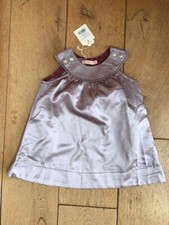 aya naya metallisches Satinkleid 9 Monate flieder neu mit Etikett