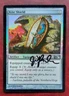 UNPLAYED SIGNED FOIL Kite Shield M12 Magic 2012 MTG NM JIM PAVELEC EDH CUBE