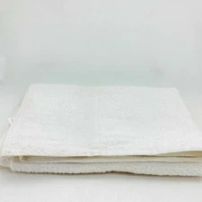 White COTTON bath towel  #RN89215 - 48"X23"  - NEW ***check description