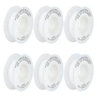 6 X JAK PTFE THREADED SEALING PLUMBERS TAPE WATER TIGHT FITT PIPE PLUMBING SEALS
