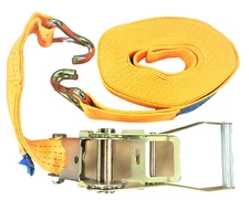 HOTECHE 2" x 27 ft Ratcheting Tie Down Straps J Hooks 9000 LB 670301