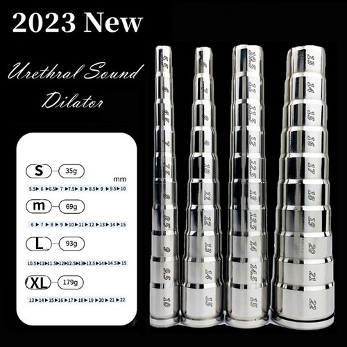 4 Size Stainless Steel for Male Tube Urethral Stretching Dilator Expander Plug - Picture 3 of 19