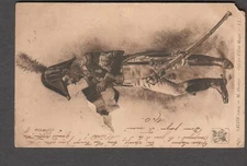 France 1904 military post card M Orange Officier d'Etat Major to Ceiquebeuf