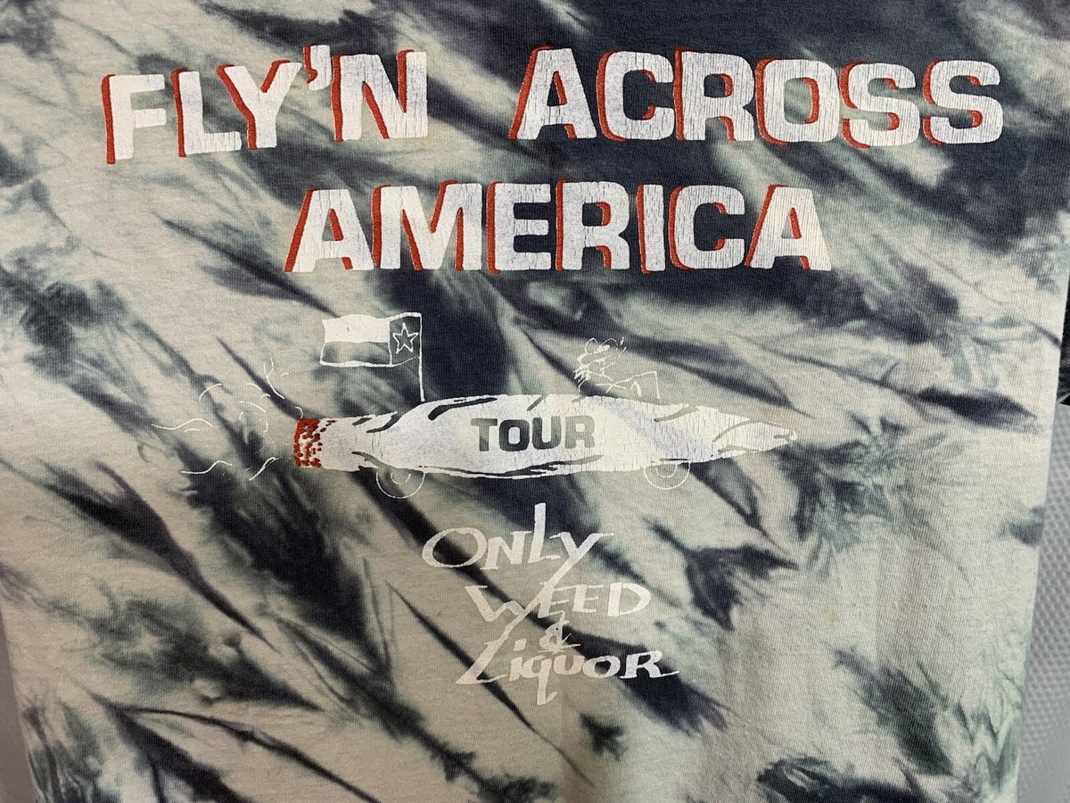 トップス 90s PANTERA FLY'N ACROSS AMERICA TOUR Vintage 90s T Shirt Pantera Fly'n Across America Double