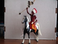 VINTAGE 1950's HARTLAND CHIEF THUNDERBIRD w/BLACK and WHITE PINTO 
