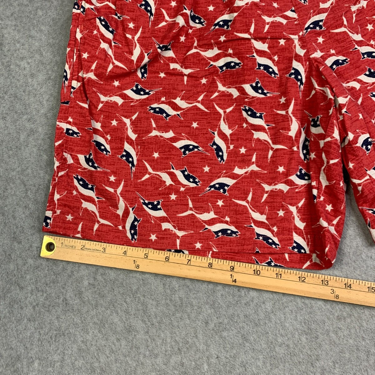 USA購入 コロンビアPFG アメリカ星条旗FISHスイムパンツUS Sサイズ Columbia - USA購入 コロンビアPFG アメリカ星条旗FISHスイム