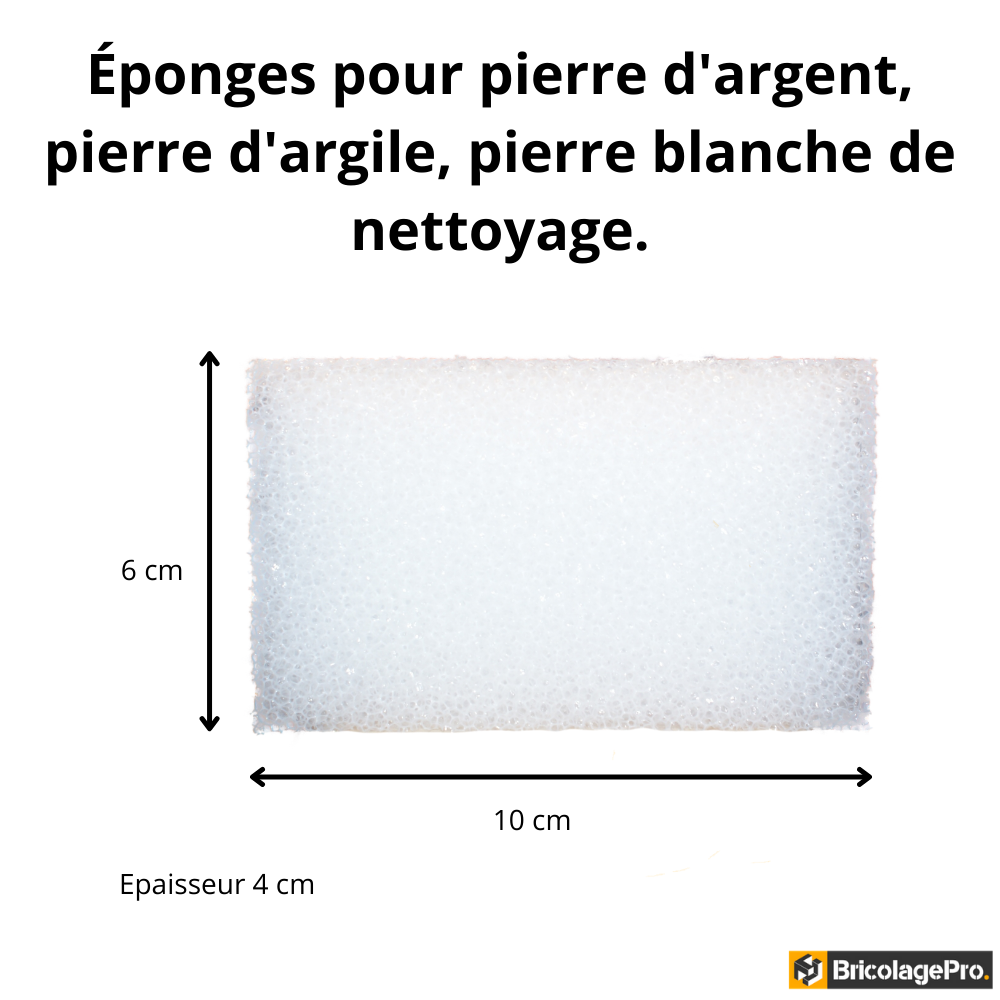 Éponges De Nettoyage Multi-usages BricolagePro - Lot De 4 Pour Pierre D'argent Et Produits Poudre