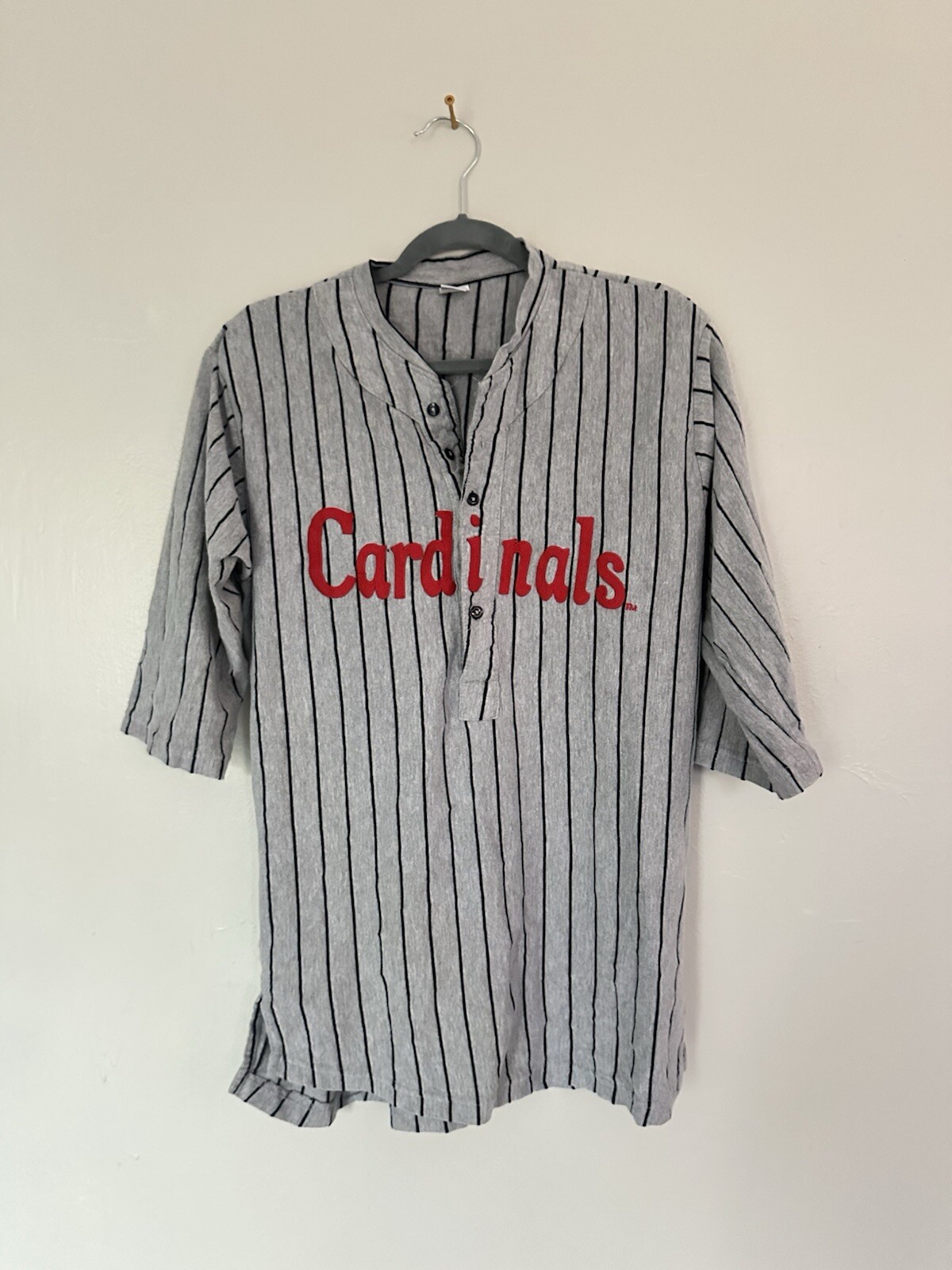 St. Louis Cardinals 1919 Throwback Jersey Men XL Gray MLB Pinstripe SGA
