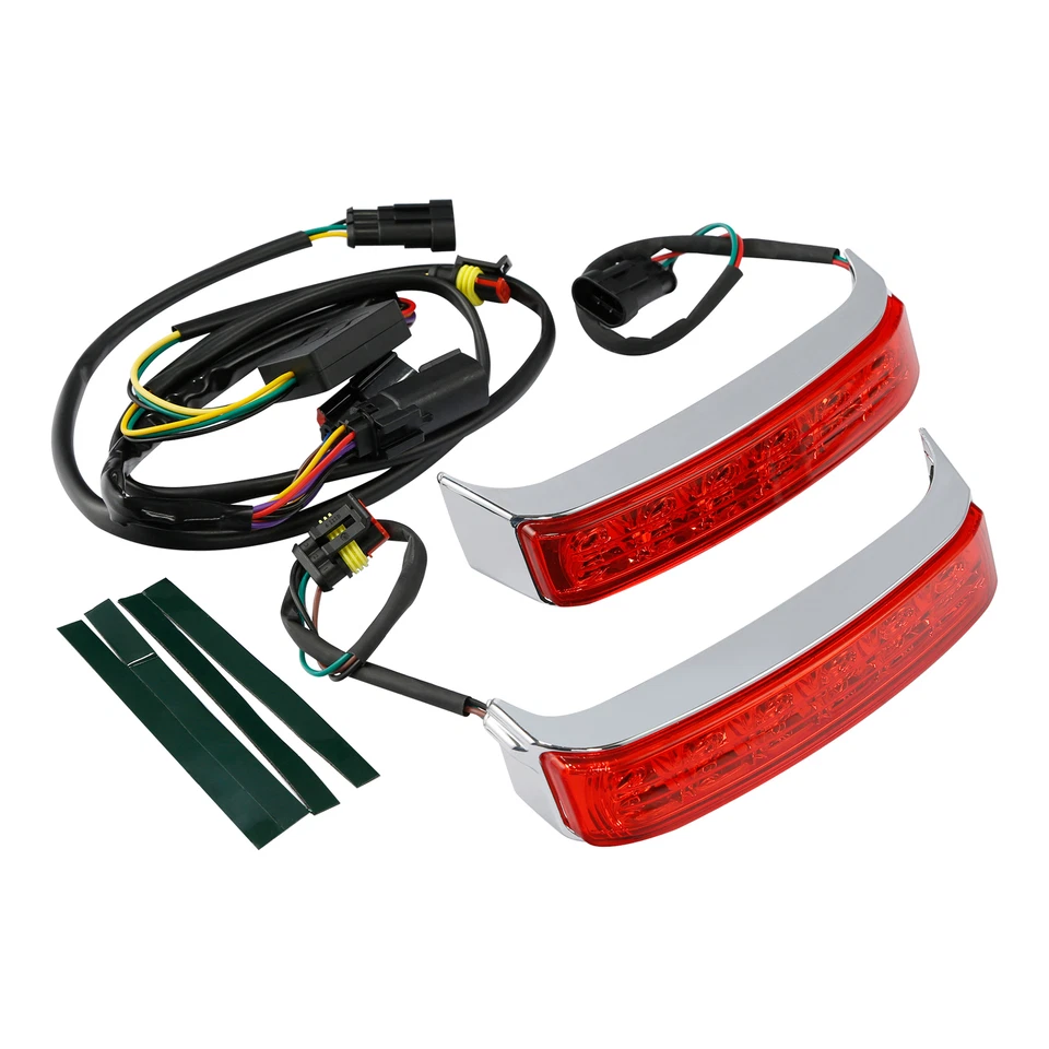 Alforja LED Luz de giro de freno para Harley Road Glide Ultra Limited 2014-2024 Foto 4 de 4
