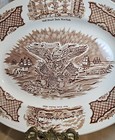ALFRED MEAKIN FAIR WINDS BROWN 14.75" OVAL PLATTER  STAFFORDSHIRE ENGLAND. NY — photo 4