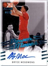 2021-22 Pro Set Power Power Moves Spectrum Platinum Bryce McGowens AUTO 44/99