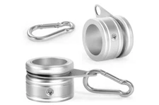 2pcs Flag Pole Ring Aluminum Alloy for Φ:1 Inch Pole 360° Rotating Tangle Free