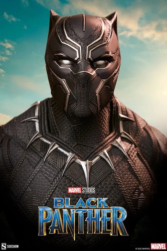 SIDESHOW COLLECTIBLES BLACK PANTHER PREMIUM FORMAT 1/4 SCALE STATUE SEALED SHIPR - Bild 2 von 24