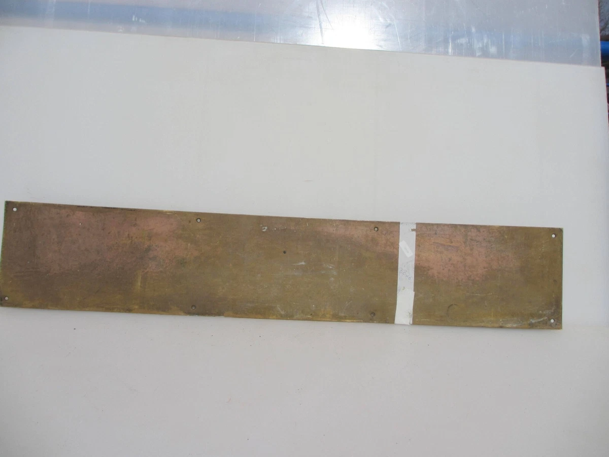 Antique brass door kick plate deals
