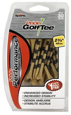 Pride Performance Striped Golf Tees 2-3/4" Pack of 30 Durable & Consistent