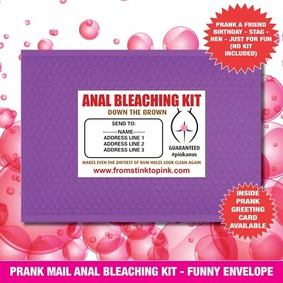 Prank Mail Bleaching Kit 100% anonymous prank - VALENTINES send to your mate 03