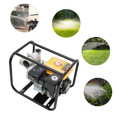 #ad 7.5 HP 3 Inch Gas Power Semi Trash Water Pump High Pressure Garden Irrigation $212.12