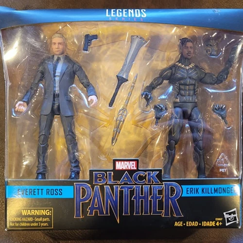 Marvel Legends Black Panther - Everett Ross Erik Killmonger Paquete de 2