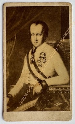 orig. CDV photo photograph picture old fashion around 1870 Emperor Ferdinand Habsburg