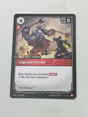 Riftbound: League of Legends TCG Einzelkarte Captain Farron NM