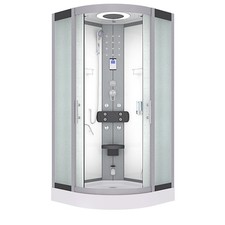 AcquaVapore Dampfdusche Dusche Duschkabine D58-10M2 Duschtempel Sauna 90x90 cm