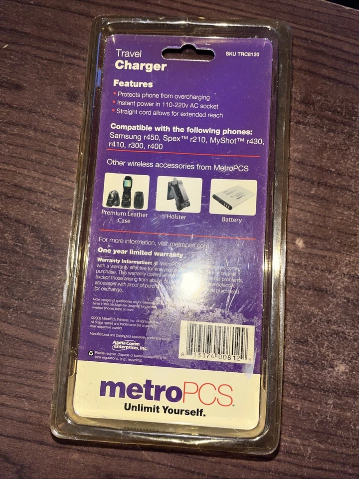 Cargador Metro PCS Tracer para Samsung y Myshot NOS Foto 4 de 4