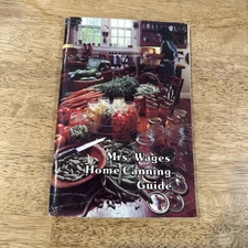 Vintage Mrs. Wages Home Canning Guide 1977 Paperback Davis Book