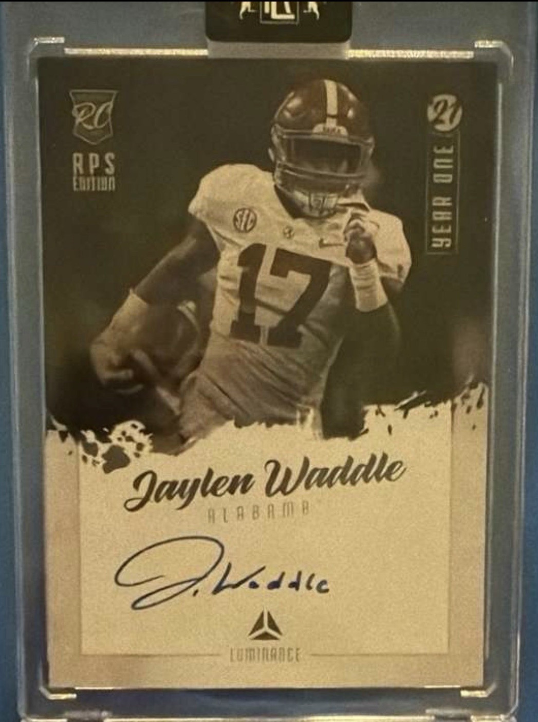 Panini 2021 Luminance Jaylen Waddle  Rookie Auto