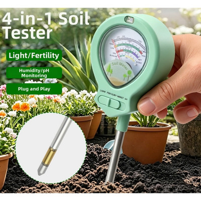 Bodentester mit 4 Funktionen zur Feuchtigkeit pH Lichtintensität und Fruchtbark