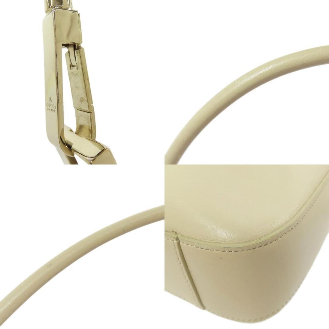 GUCCI Women's Leather One Shoulder Bag Ivory Used Shoulder Bag, 15x26.5cm thumbnail 9