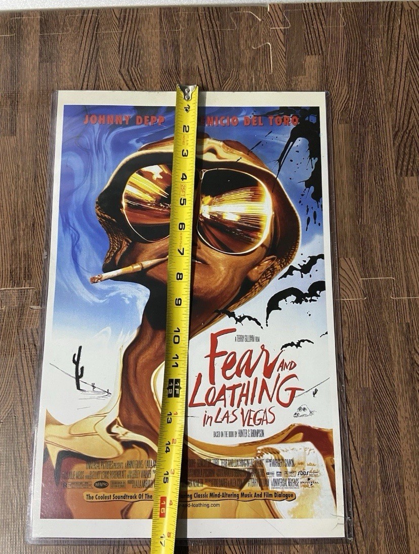 1998 Fear and Loathing in Las Vegas Video Release Promo Poster