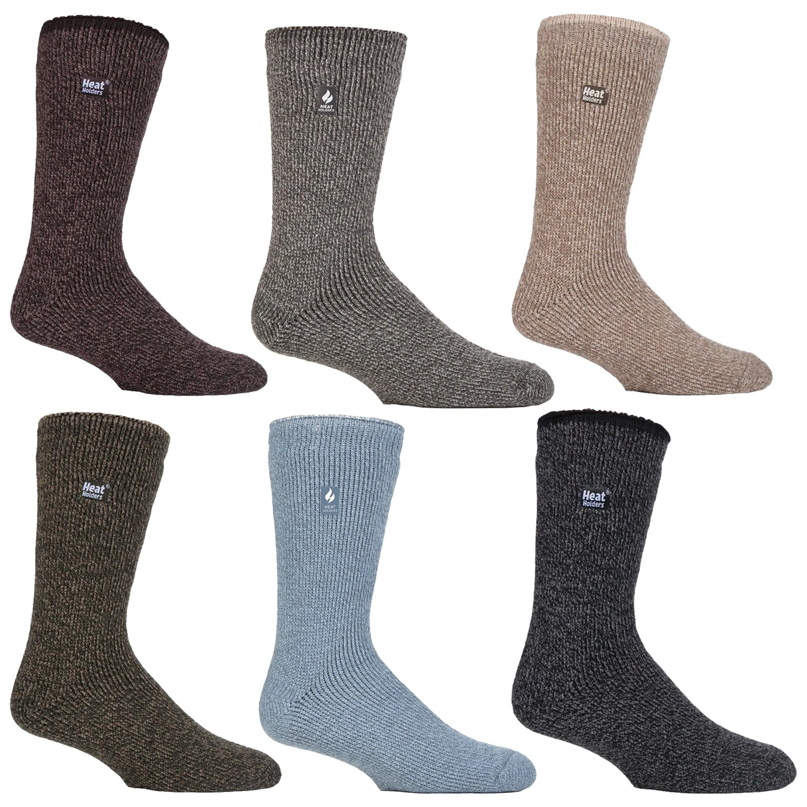 Heat Holders - Mens Merino Wool Thermal Socks Extra Warm Fluffy Socks