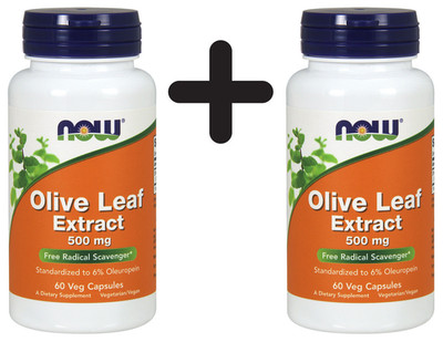 2 x NOW Foods Olive Leaf Extract, 500mg - 60 vcaps (165,83 EUR/kg)