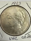 1923 SILVER PEACE DOLLAR IN CHOICE BU CONDITION!!