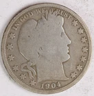 1904 S Barber Half Dollar