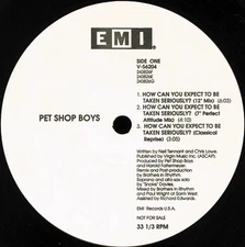 Pet Shop Boys - How Can You Expect To Be Taken Seriously? (12", Promo) (Very Goo