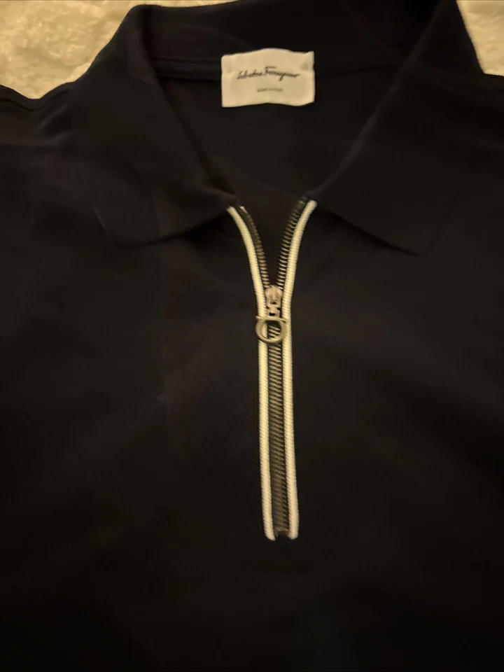 Мужская большая рубашка поло Salvatore Ferragamo сделано в Италии - Изображение 2 из 4