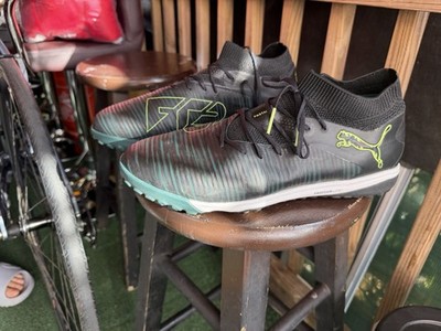 PUMA Future Pro 8 Cage Eclipse Pack Black Green Mid Top Soccer Sneaker 108592-02