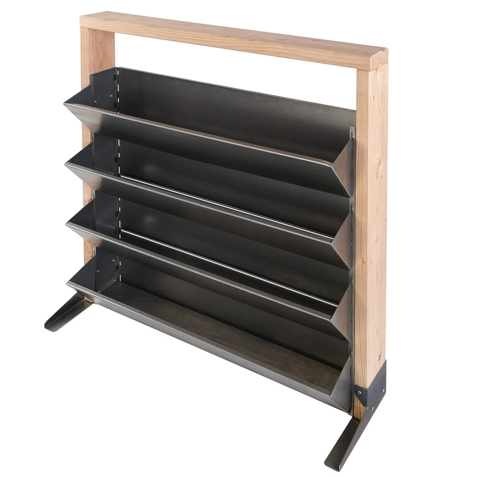 INALTO Hochbeet Größe M – Douglasie & Stahl – Balkon Garten – 100x32x100 cm - Bild 3 von 4