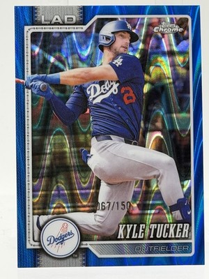 Topps 2025 Topps Chrome Kyle Tucker Los Angeles Dodgers #58 Blue /150
