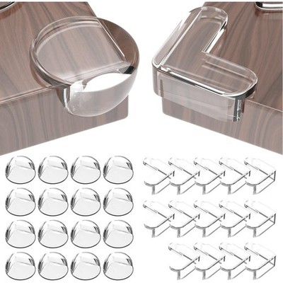 Baby Corner Protectors, Pack of 30 Edge Protectors, Baby Silicone Self-Adhesi...