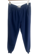 Joie MARINER PANTS Cuffed Leg Crepe Jogger Navy Sz Small Pants