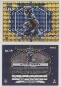 2023 Panini Mosaic NFL Debut Reactive Yellow Prizm Jaxon Smith-Njigba Rookie RC