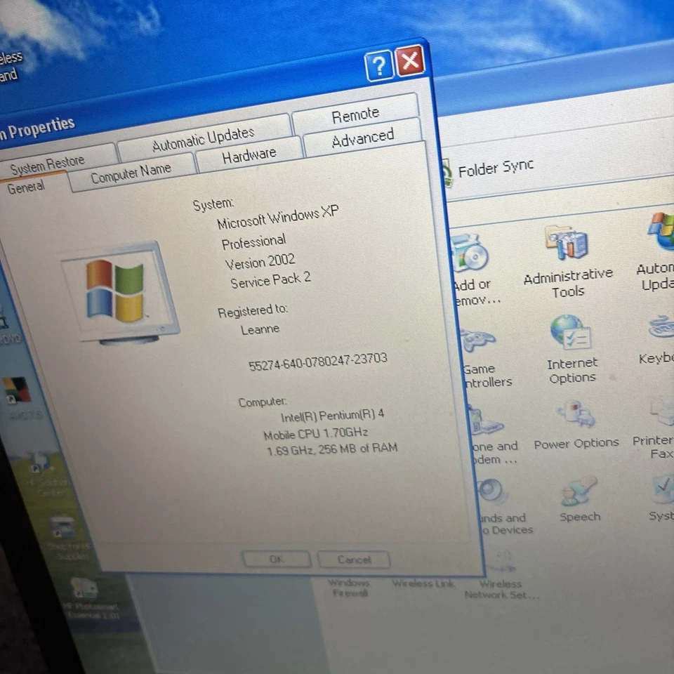 Compaq Evo N1000C 40gb HDD 256mb RAM 3.5" Floppy DVD Drive * Battery Untested* - Image 4 of 4