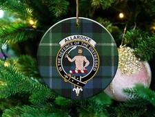 Allardice Clan Scottish Tartan Ceramic Ornament