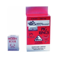 DECKER MFG 4 BLAIR 100 PACK NO. 1 PIG RINGS